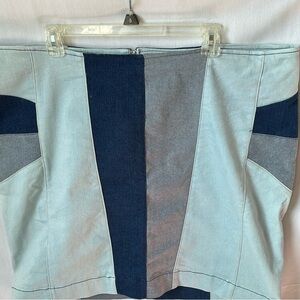 Monroe & Main Indigo Denim Jean  Skirt